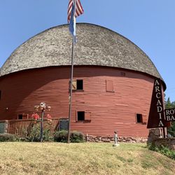 The Arcadia Round Barn - This is the Arcadia Round Barn, a historic Route 66 landmark.
