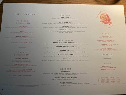 Menu photo 1 Madklubben Vesterbro Copenhagen, 84