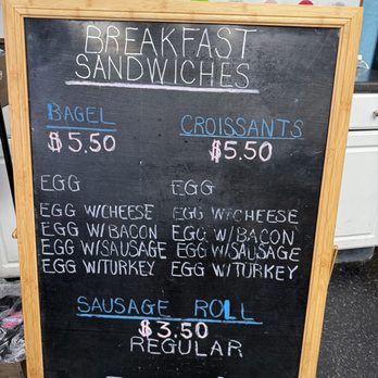 Nicola's Donut Shop - Breakfast sandwich menu. - Donuts Near Me - Tampa, Florida
