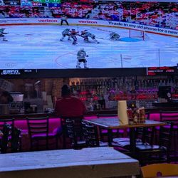Rio Bravo - Screen above the bar.