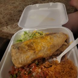 Chimichanga serving. Chimichanga serving.