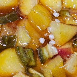 Mackenzie’s Snack Shack - Peach and jalapenos