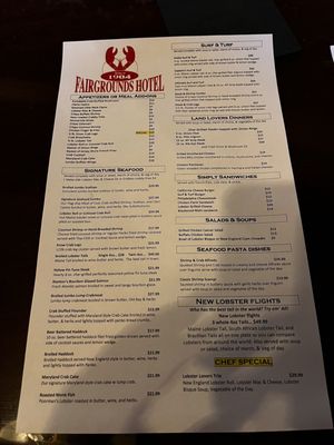Menu photo 1 Fairgrounds Hotel Allentown, PA