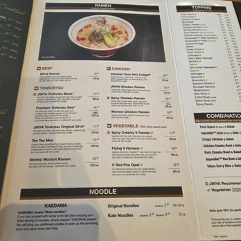 JINYA Ramen Bar - Sugar Land - Menu - Ramen Near Me - Sugar Land, Texas JINYA Ramen Bar - Sugar Land - Menu - Ramen Near Me - Sugar Land, Texas