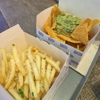 Bomb Hot Dog - Truffle Fries Guac and Chips - New American Near Me - Los Angeles, California
