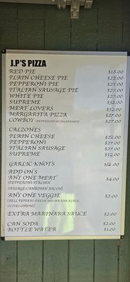 Menu photo 3 JP’s Pizza Kaumakani, HI