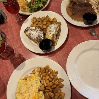 Eggtc. - The Rockies, Sweet Stack Sandwich, Chocolate Chip Pancake, Avocado Toast, and French mimosa! - Breakfast & Brunch Near Me - Kansas City, Missouri