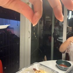 Guayabal Salvadorian Restaurant and S.B. - Hair inside pupusa