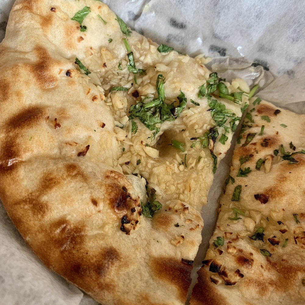 Saffron Indian Bistro - Garlic Naan - Indian Near Me - Virginia Beach, Virginia