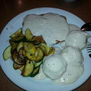 Denny's - Chicken fried steak with vegetables and mashed potatoes. - Diners Near Me - Victorville, California