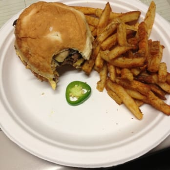 Five Guys - Cheese Burger with Cajun Fries. Mmmmmmm good. - Burgers Near Me - Redwood City, California Five Guys - Cheese Burger with Cajun Fries. Mmmmmmm good. - Burgers Near Me - Redwood City, California