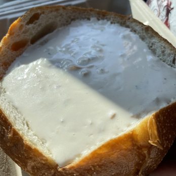 Crescent Seafood - Clam chowder in a sourdough bowl - Seafood Markets Near Me - Crescent City, California Crescent Seafood - Clam chowder in a sourdough bowl - Seafood Markets Near Me - Crescent City, California