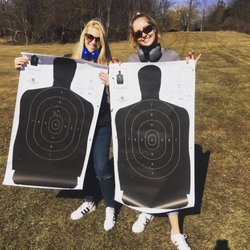 Safe Gun Permits - Target practice-Smith and Wesson Model 41 .22 caliber on left and Smith and Wesson M& P shield .22 on right
