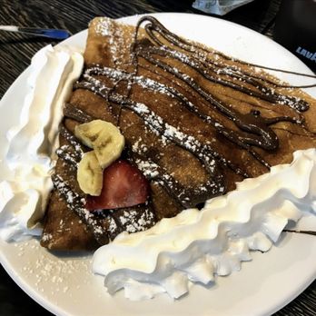 iCafe de Paris - Strawberry banana Nutella crepe - Creperies Near Me - Orlando, Florida