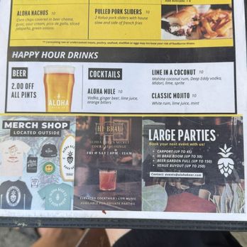 Aloha Beer - Happy hour menu - Breweries Near Me - Honolulu, Hawaii Aloha Beer - Happy hour menu - Breweries Near Me - Honolulu, Hawaii