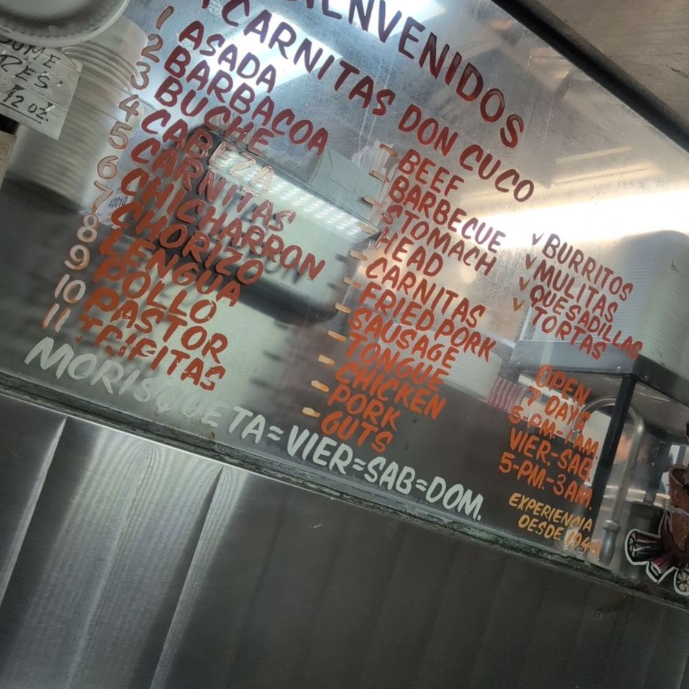 Don Cuco - menu - Food Trucks Near Me - Los Angeles, California Don Cuco - menu - Food Trucks Near Me - Los Angeles, California