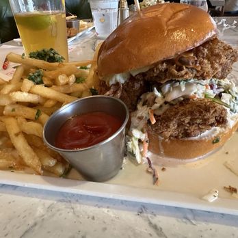 Great Maple - Hot Honey Fried Chicken Sandwich - New American Near Me - Newport Beach, California