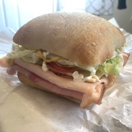 Turkey, Ham, and Bacon Sandwich
