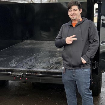 Eddie’s Affordable Junk Removal - My dumpster and me next to it - Junk Removal & Hauling Near Me Eddie’s Affordable Junk Removal - My dumpster and me next to it - Junk Removal & Hauling Near Me