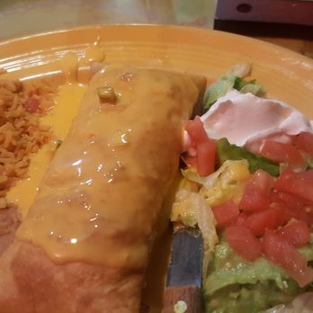 Casa Nueva Mexican Restaurant - Chimichanga plate - Mexican Near Me - Houston, Texas