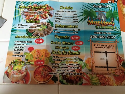 Menu photo 3 Mariscos El Cachanilla Stockton, CA Menu photo 3 Mariscos El Cachanilla Stockton, CA