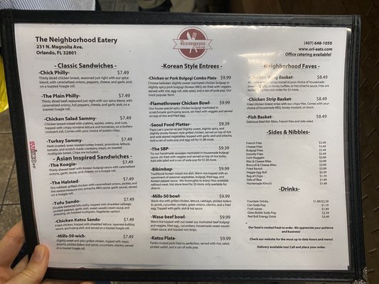 Menu photo 3 The Neighborhood Eatery Orlando, FL Menu photo 3 The Neighborhood Eatery Orlando, FL