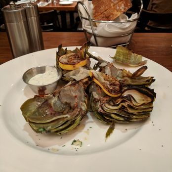 Di Pescara - This was the artichoke we were served......the waited even admitted it should not have come out....too bad as I used to love this place - Italian Near Me - Northbrook, Illinois
