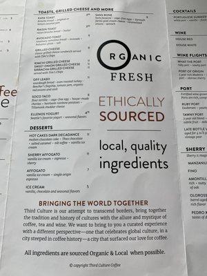 Menu photo 7 Third Culture Coffee Bellevue, WA