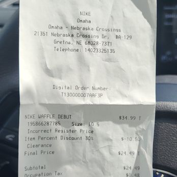 nebraska crossing outlet nike