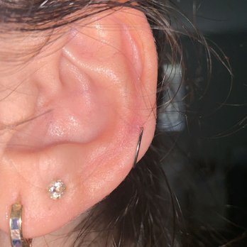 GOA Exotic Tattoo and Piercing - 2nd after the piercing, When he showed me the 5 dots it was on the curve but it pierced, did not end up on the curve. - Piercing Near Me - Miami, Florida