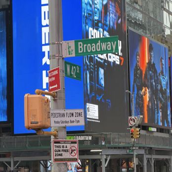 Times Square - The famous 42nd and Broadway at Times Square - Landmarks & Historical Buildings Near Me - New York, New York Times Square - The famous 42nd and Broadway at Times Square - Landmarks & Historical Buildings Near Me - New York, New York