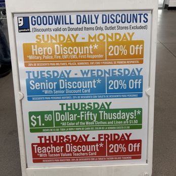Goodwill Thrift Store and Donation Center - Thrift Stores Near Me - Tucson, Arizona