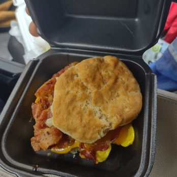 D'egg West - Build your own breakfast sandwich with bacon fried egg and American cheese...$5.50!! - Diners Near Me - Norfolk, Virginia