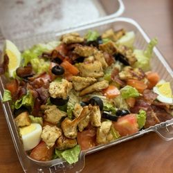 Naya's Cafe - Cobb salad but sub blue cheese with parm