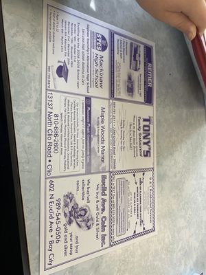 Menu photo 6 Tony's Restaurant-Shields Saginaw, MI Menu photo 6 Tony's Restaurant-Shields Saginaw, MI