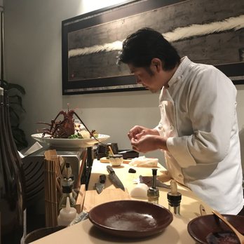 Sushi Tanaka - Preparing spiny lobster - Japanese Near Me - Simi Valley, California