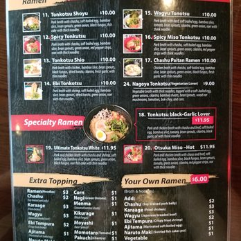 Otsuka Ramen - Menu - Ramen Near Me - Tampa, Florida