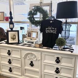 Vintage & Co - Long white dresser painted using Country Chic Paint in Crinoline