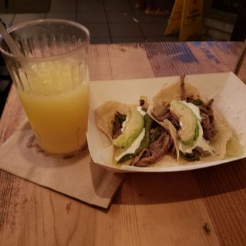 Gueros - My favorite brisket tacos with avocado and sour cream! There were 3 but I couldnt help myself - Mexican Near Me - Brooklyn, New York Gueros - My favorite brisket tacos with avocado and sour cream! There were 3 but I couldnt help myself - Mexican Near Me - Brooklyn, New York