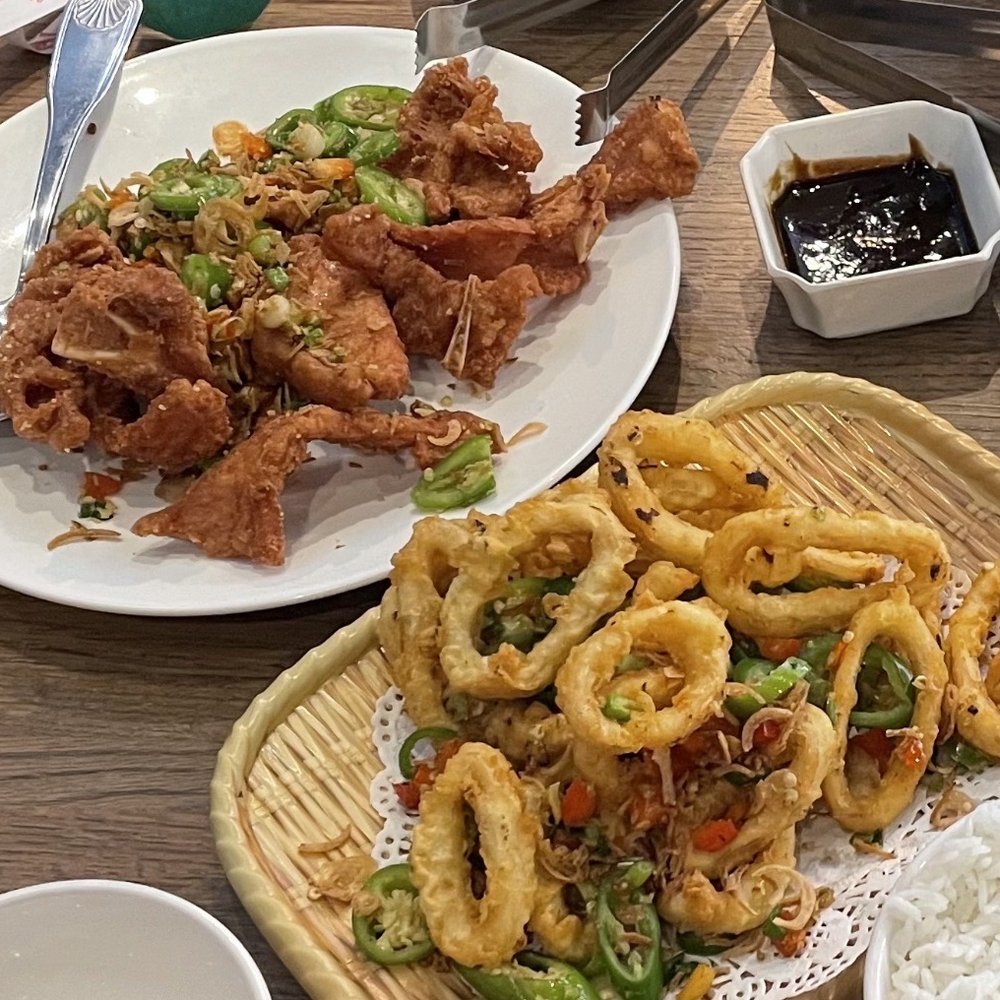 WEI Authentic Chinese - K2. Salt Pepper Pork Chop salt P10. Salt & Pepper Calamari - Cantonese Near Me - Buford, Georgia WEI Authentic Chinese - K2. Salt Pepper Pork Chop salt P10. Salt & Pepper Calamari - Cantonese Near Me - Buford, Georgia