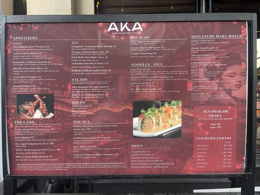 Menu photo 8 AKA San Diego, CA
