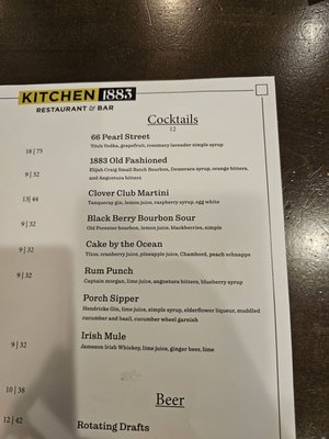 Menu photo 5 Kitchen 1883 Union, KY