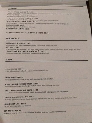 Menu photo 5 Fogg's Restaurant & Bar Gt Lon, XGL Menu photo 5 Fogg's Restaurant & Bar Gt Lon, XGL