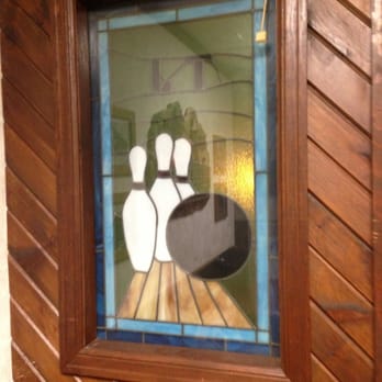 Tower Junction - a stained glass window of a bowling alley - Bowling Near Me - Montfort, Wisconsin
