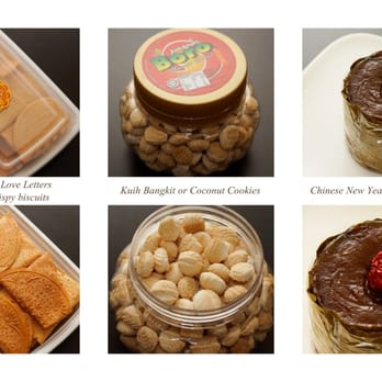 Old Town Asia Market - Left - Kuih Kapit or Love Letters , Center - Kuih Bangkit or Coconut biscuits, & Right - Chinese New Year Sticky Rice Cake. - Grocery Near Me - Flushing, New York Old Town Asia Market - Left - Kuih Kapit or Love Letters , Center - Kuih Bangkit or Coconut biscuits, & Right - Chinese New Year Sticky Rice Cake. - Grocery Near Me - Flushing, New York