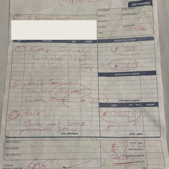 Marios Carpet Cleaning - "You got some permanent stains" was added to this invoice without ever being discussed with me, until the next day over text he told me. - Carpet Cleaning Near Me Marios Carpet Cleaning - "You got some permanent stains" was added to this invoice without ever being discussed with me, until the next day over text he told me. - Carpet Cleaning Near Me