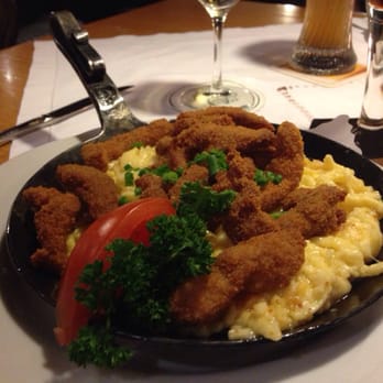 Ochs'n Willi - Knusper Sepp. Breaded pieces of pork on cheese spaetzle. This was one of our favorite dishes during our entire trip to Germany! - Bavarian Near Me - Stuttgart, BW Ochs'n Willi - Knusper Sepp. Breaded pieces of pork on cheese spaetzle. This was one of our favorite dishes during our entire trip to Germany! - Bavarian Near Me - Stuttgart, BW
