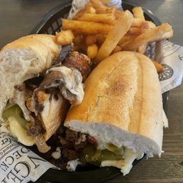 Denny's Cheese Steak Sandwich Denny's Cheese Steak Sandwich