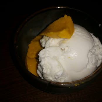 Sushiko Chevy Chase - Coconut ice cream with mango cream - Sushi Bars Near Me - Chevy Chase, Maryland Sushiko Chevy Chase - Coconut ice cream with mango cream - Sushi Bars Near Me - Chevy Chase, Maryland