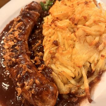 Restaurant Stadel - Veal sausage and rosti - Hotels & Travel Near Me - Zermatt, VS